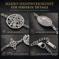 ✨50 % RABATT⛓️Verstellbares Edelstahl‑Charm‑Armband mit Kreuz‑, Pentagramm‑ und Hexenknoten‑Anhängern💛