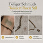 ✨50 % RABATT⛓️Verstellbares Edelstahl‑Charm‑Armband mit Kreuz‑, Pentagramm‑ und Hexenknoten‑Anhängern💛