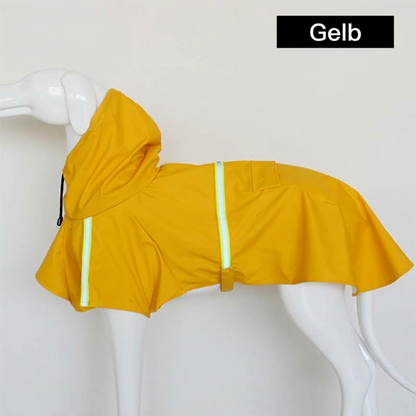 🐶50 % RABATT🌧️Reflektierende winddichte Hunderegenjacke mit Kapuze, wetterfeste Regenbekleidung für Hunde💧