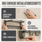 🛁50 % RABATT🧺Doppelt klappbares Handtuchregal, saugmontiert rostfrei, bohrfrei platzsparend für das Bad
