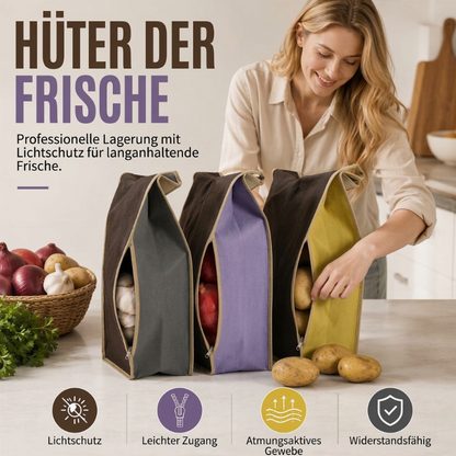 🥔 50 % RABATT 📦 Vliesstoff-Gemüsebeutel, groß, für Kartoffeln, Zwiebeln und Gemüse 🧅