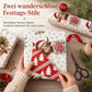 🎄 Nur für kurze Zeit 50% Rabatt! 🐄 Weihnachtliche Geschenkpapierrolle mit schottischem Hochland-Rind und Blumenmotiv – doppelseitig, dick, große Rolle ✨