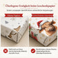 🎄 Nur für kurze Zeit 50% Rabatt! 🐄 Weihnachtliche Geschenkpapierrolle mit schottischem Hochland-Rind und Blumenmotiv – doppelseitig, dick, große Rolle ✨