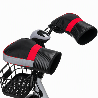 🏍️ 50 % RABATT ❄️ Warme Lenkerstulpen für Motorräder im Winter: Verdickte, fleecegefütterte, winddichte Handschuhe für kaltes Wetter, mit Reflexstreifen für Elektro-Roller, 1 Paar 🛵