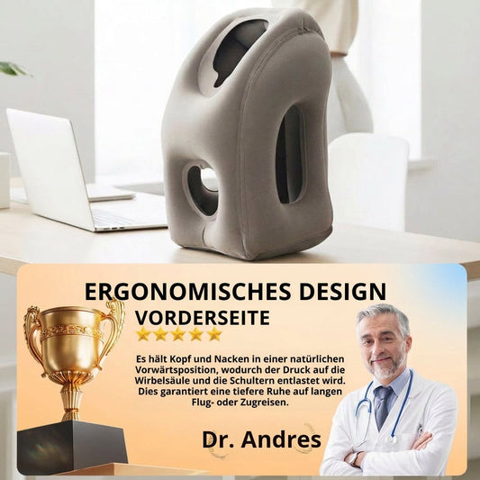 📢📢 50% RABATT JETZT!! ⏰ Tragbares, aufblasbares und ergonomisches Reisekissen: Genießen Sie jederzeit und überall einen bequemen Nachtschlaf 🧳💤