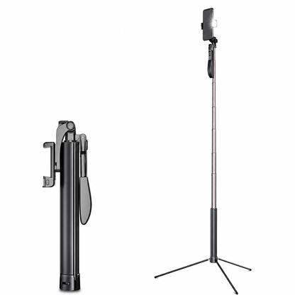 📸 50 % RABATT 🤳 Ausziehbarer Selfie-Stativ mit Bluetooth-Fernbedienung, Hand-Gimbal Stabilisator, ideal für Livestreaming und Fotografie ✨