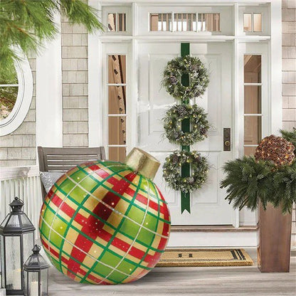 🎅 50% RABATT 🎈 Weihnachtsstimmung für draußen! – Dekorativer PVC-Aufblasballon für Weihnachten – auffällig, leicht & ideal für Garten, Terrasse & Eingang 🎄✨