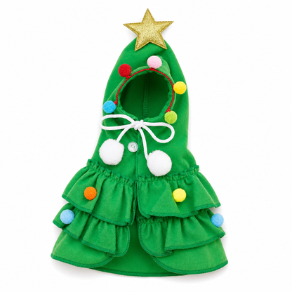 🎄 50% RABATT 🐾 Festlicher Weihnachtsmantel für Hunde & Katzen – Thermo-Fleece & Baumdesign