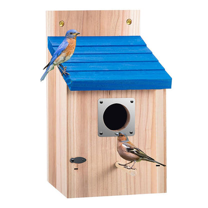 🐦 50 % RABATT! ✨ Wetterbeständiges Vogelhäuschen aus Massivholz – Charmantes Vogelhäuschen für Garten & Terrasse 🏡