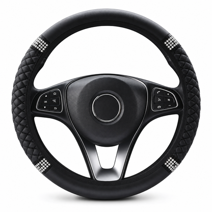 ⏳Nur für kurze Zeit: 50 % Rabatt⏰Funkelnde Strass-Lenkradhülle für das Auto🚗💎
