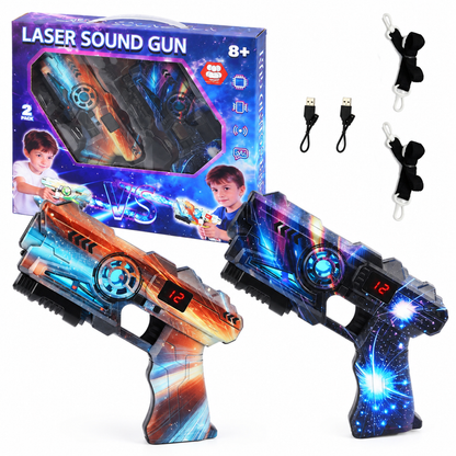 🚀 50 % RABATT! Interaktives Laser-Tag-Set für Kinder – Infrarot-Blaster mit Sensor-Westen & Soundeffekten für drinnen & draußen