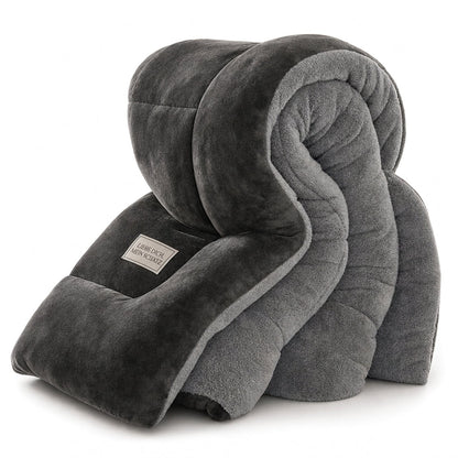 🛏️ Nur kurze Zeit 50% Rabatt! Dicke gesteppte Winterdecke aus Schneeflocken-Samt, kuschelig warm ❄️