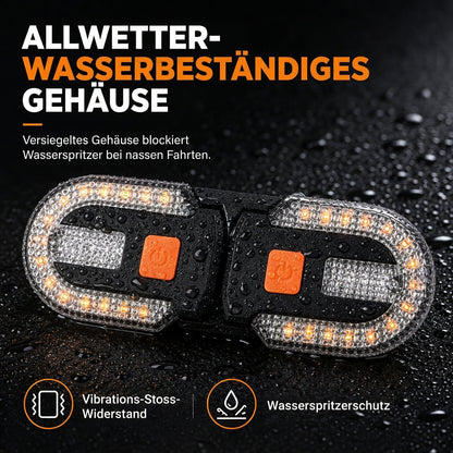 🚲 USB-aufladbares Fahrrad-Rücklicht mit Funk-Fernbedienung & Blinker – abnehmbar, für MTB & Nachtfahrten