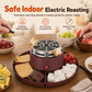 🍫 50 % RABATT! 🧁 2-in-1 Elektrisches Schokoladenfondue & Marshmallow-Röster Set mit Servierschalen – Perfekt für Partys & Familienabende