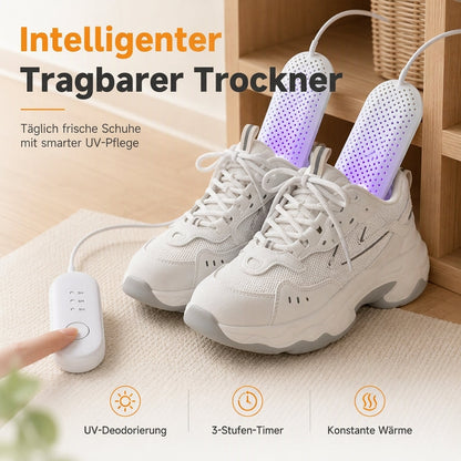 📢📢50% RABATT !!⏰Tragbarer Schuhtrockner mit UV-Licht und Timer