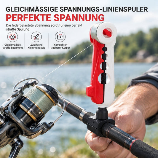 📢📢50% RABATT !!⏰Tragbarer kompakter Angelschnur-Spooler und Rollenwickler Angelzubehör🎣