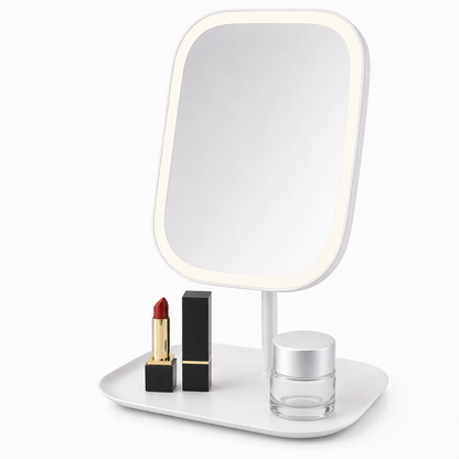 🪞 50% RABATT! 💄 Tragbarer faltbarer LED-Kosmetikspiegel für den Schreibtisch – kompakt & ideal fürs Wohnheim